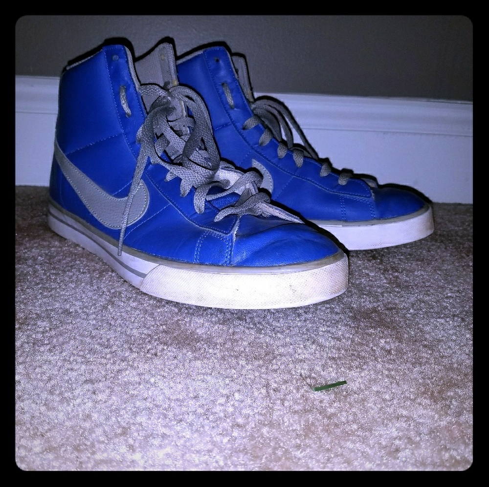 Men's Blue Hightop Nike's